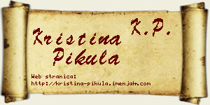 Kristina Pikula vizit kartica